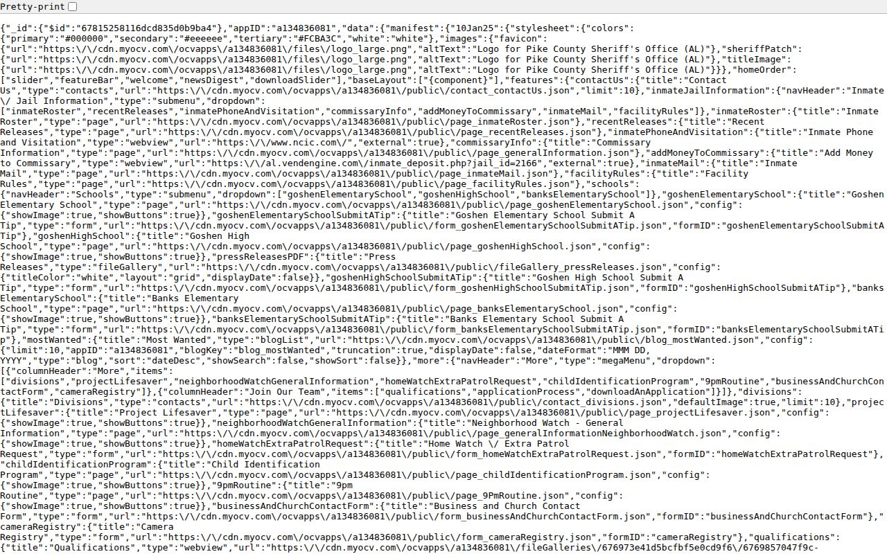 Pike County arrest lookup sheriff web app manifest