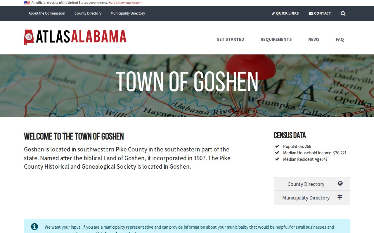Atlas Alabama profile supporting Goshen criminal records routing in Pike County