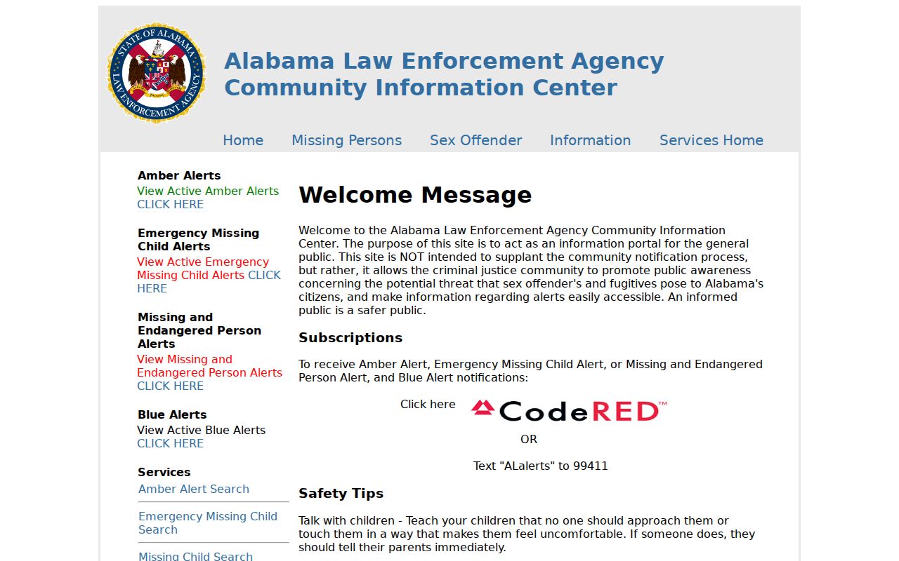 Pike County sex offender search through Alabama Community Information Center